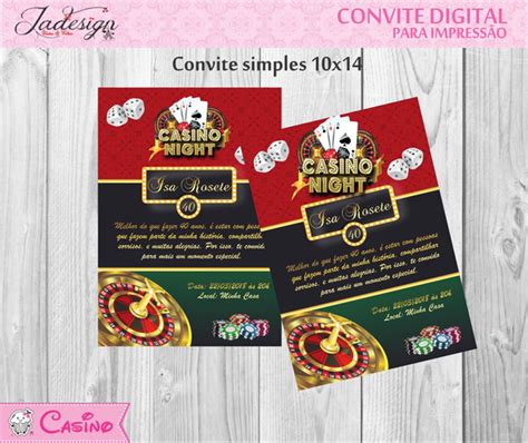 Casino Convites Personalizados