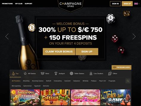 Champagne Spins Casino Codigo Promocional