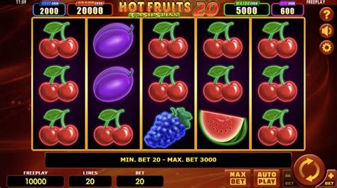Hot Fruits 20 Cash Spins Betsson