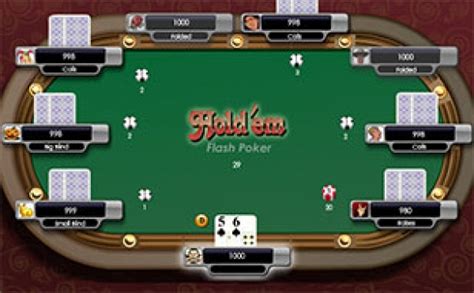 Jeu Flash Poker Texas Holdem Sem Limite
