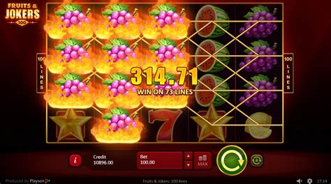 Jogar Fruits Jokers 100 Lines Com Dinheiro Real