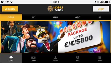 Mobile Wins Casino Login