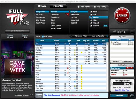 O Full Tilt Poker Mac Startet Nicht