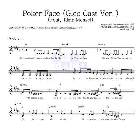 Poker Face Glee Acordes