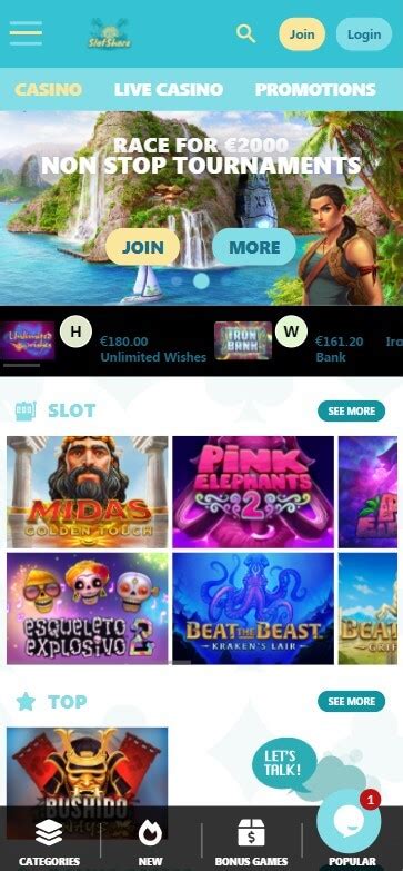 Slotshore Casino Mobile