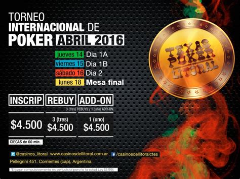 Torneo Internacional De Poker Corrientes 2024